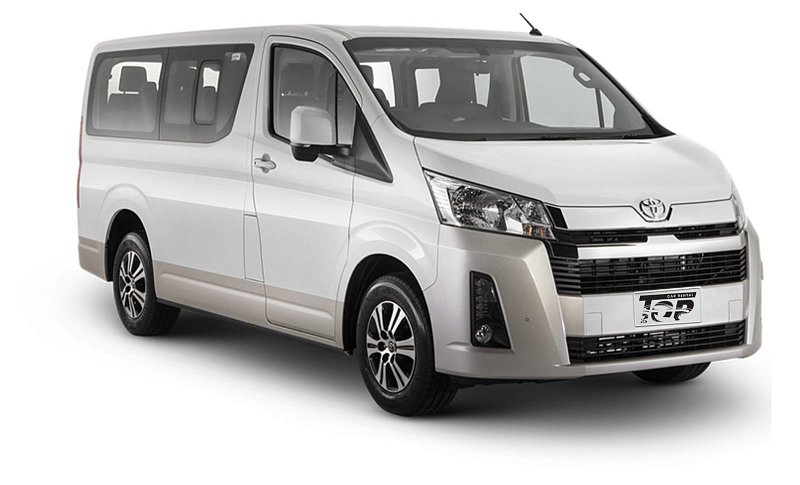 Group F 12-seater automatic van for rent in Manila – Toyota passenger van for family trips and group travel