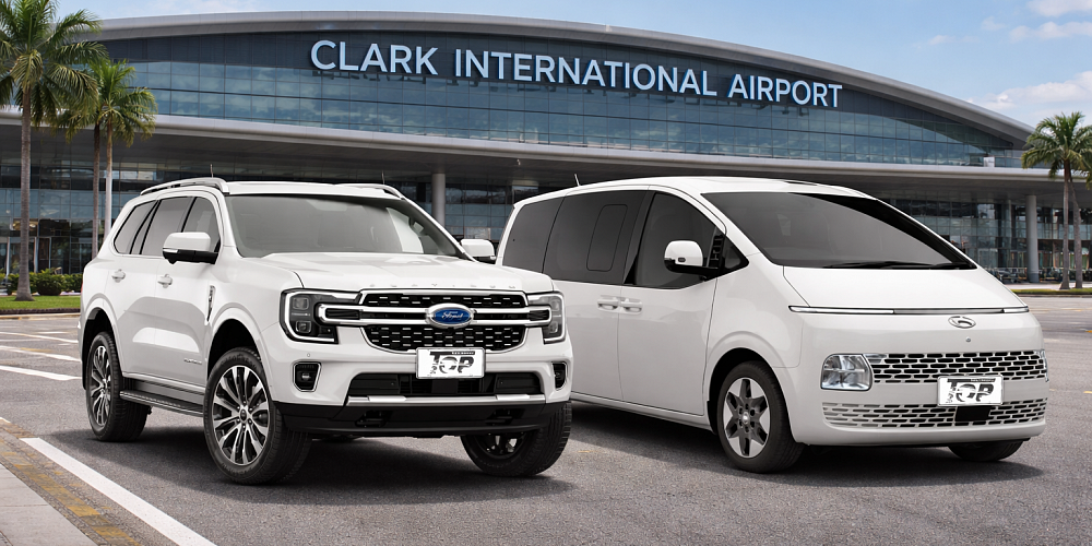 SUV and van car rental at Clark International Airport